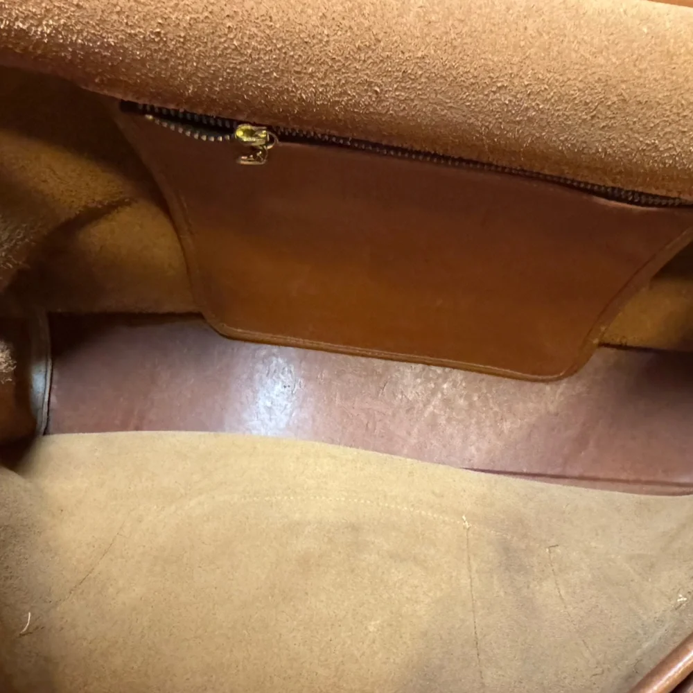 Vintage Coach Beekman Briefcase Tan Leather Laptop Shoulder Bag Crossbody - Picture 13 of 13